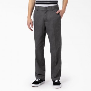 Grey Dickies Deatsville Regular Fit Men's Work Pants | 961-OYBNGF