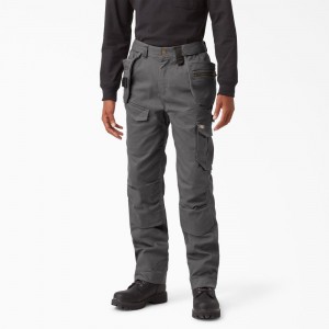 Grey Dickies FLEX Temp-iQ 365 Regular Fit Duck Men's Pants | 214-RVSFTI