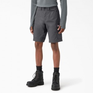 Grey Dickies FLEX Temp-iQ® 365 Regular Fit Men's Shorts | 753-FXBTSH