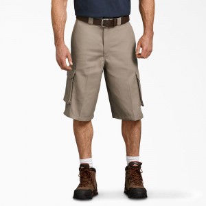 Grey Dickies Loose Fit Cargo Work Men's Shorts | 135-SHAGCI