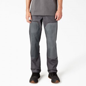 Grey Dickies Lucas Waxed Canvas Double Knee Men's Pants | 285-RLTPYJ