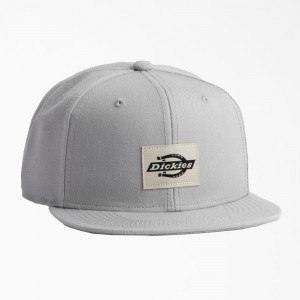 Grey Dickies Mid Pro Flat Brim Women's Hat | 163-EPDXUO