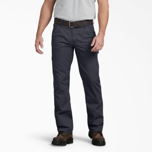 Grey Dickies Regular Fit Ripstop Carpenter Men's Pants | 347-HQICLM