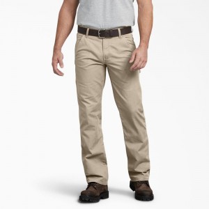 Grey Dickies Regular Fit Ripstop Carpenter Men's Pants | 321-OCHXGZ