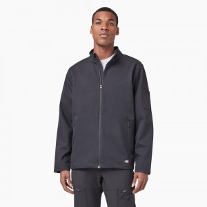 Grey Dickies Ripstop Softshell Men's Jacket | 317-ZENKPL