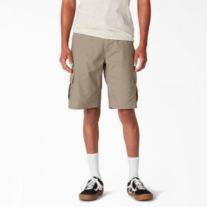 Grey Dickies Skateboarding Regular Fit Cargo Men's Shorts | 204-XBSNWC