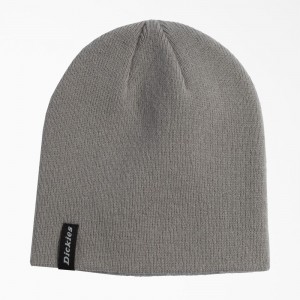 Grey Dickies Skull Cap Men's Beanie | 674-YFGRCQ