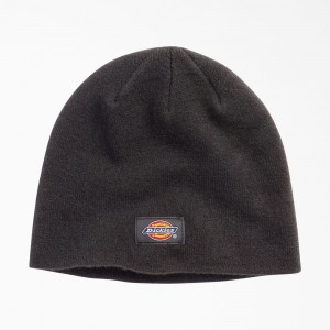 Grey Dickies Skull Men's Beanie | 874-JNHGDZ