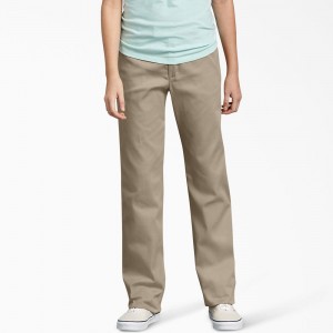 Grey Dickies Slim Fit Kids' Pants | 514-ISGVDQ