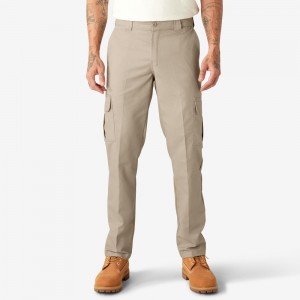 Grey Dickies Slim Fit Men's Cargo Pants | 519-VIETDC