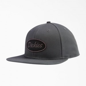 Grey Dickies Twill Flat Bill Women's Cap | 421-DGIZJV