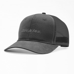 Grey Dickies Two-Tone Trucker Men's Cap | 410-ZHCTEN