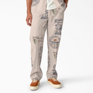 Khaki Dickies Greensburg Relaxed Fit Men's Pants | 283-PILYOV