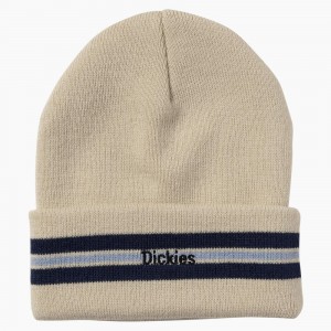 Khaki Dickies Tom Knox Men's Beanie | 916-NISMBV