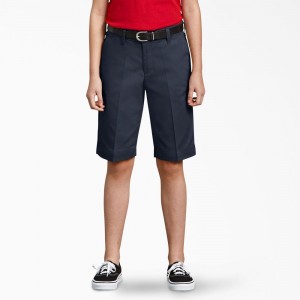 Navy Dickies Classic Fit Bermuda Kids' Shorts | 634-ZNWMVE