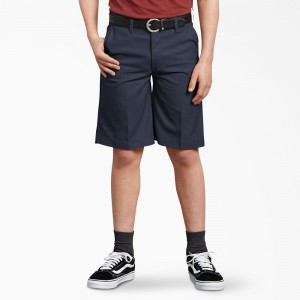 Navy Dickies Classic Fit Kids' Shorts | 923-ZYANUX