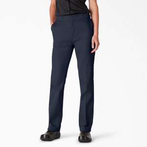 Navy Dickies FLEX Original Fit Women's Work Pants | 328-JLZGVA