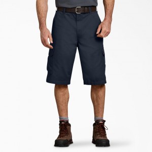 Navy Dickies Loose Fit Work Men's Shorts | 531-OKWRES