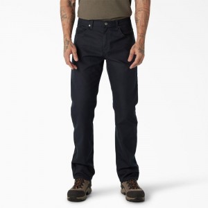 Navy Dickies Regular Fit Duck Men's Pants | 613-QEXBVU