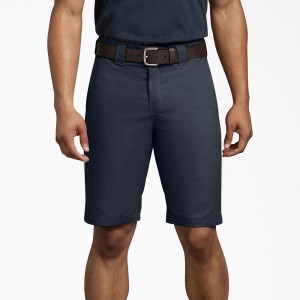 Navy Dickies Regular Fit Work Men's Shorts | 351-EFWDIZ