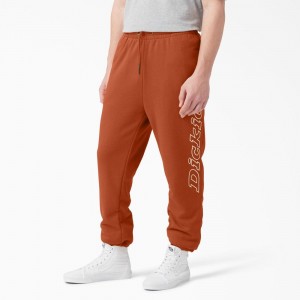 Orange Dickies Uniontown Regular Fit Sweat Men's Pants | 468-VRMICL