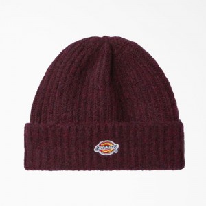 Purple Dickies Brewton Men's Beanie | 854-WRZPGB