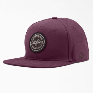 Purple Dickies Flat Bill Duck Men's Cap | 832-YMJWFH