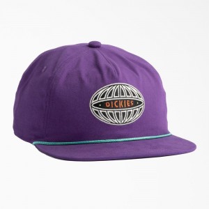 Purple Dickies Mid Pro Embroidered Men's Cap | 319-HUQRKS