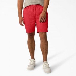 Red Dickies Pelican Rapids Relaxed Fit Men's Shorts | 237-ELJOGM