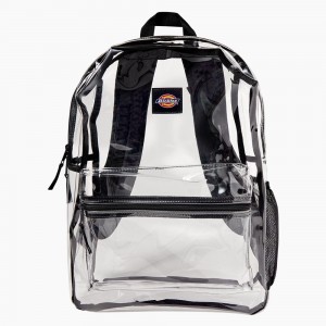 White Dickies Essential Clear Men's Backpack | 427-GDBCUY