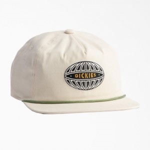 White Dickies Mid Pro Embroidered Men's Cap | 054-NBQXPL