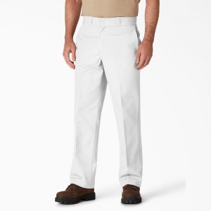 White Dickies Original 874® Men's Work Pants | 756-QLZCIS