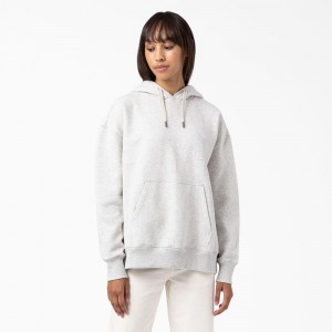 White Dickies Summerdale Women's Hoodie | 032-XHOTWA