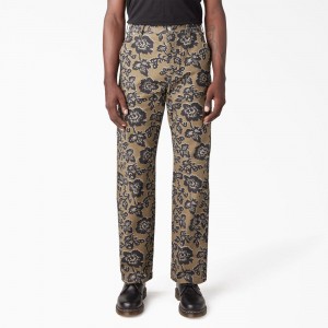 Yellow Dickies Premium Collection Utility Men's Pants | 513-FCLQZM