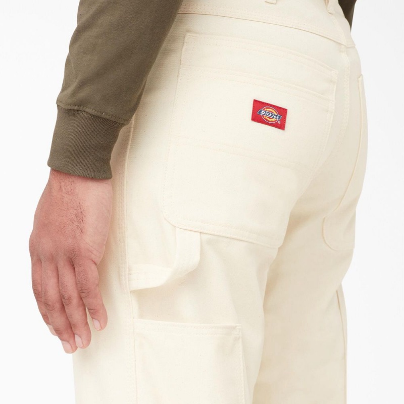 Beige Dickies Relaxed Fit Straight Leg Painter's Men's Pants | 321-DLHMIN