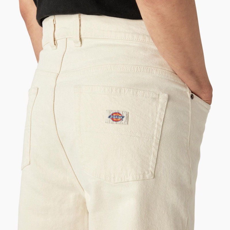 Beige Dickies Thomasville Loose Fit Men's Jeans | 083-ZWLSJQ