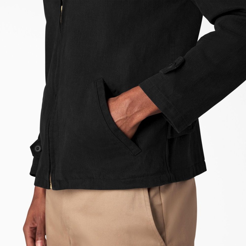 Black Dickies 1922 Brushed Twill Men's Jacket | 805-XBCFMO