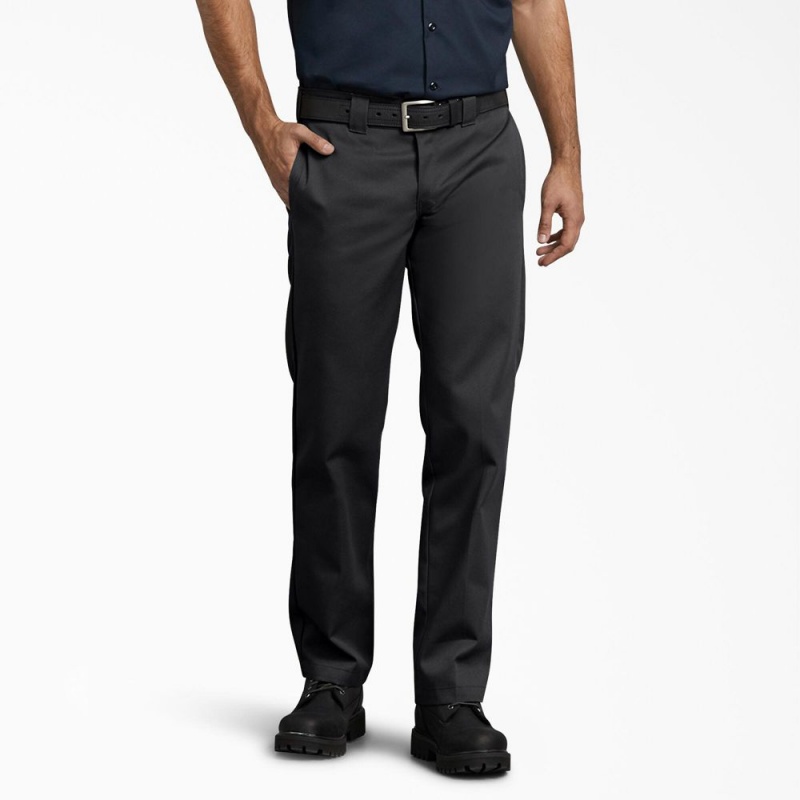 Black Dickies 873 Slim Fit Men\'s Work Pants | 910-SXLBVP