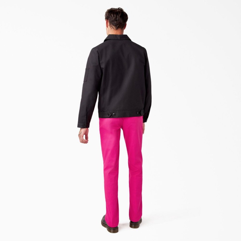 Black Dickies Breast Cancer Awareness Eisenhower Men's Jacket | 402-NIJTCL