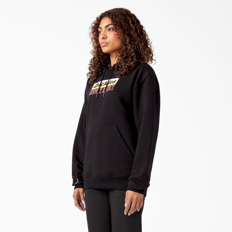 Black Dickies Breast Cancer Awareness “Respect Respect” Men's Hoodie | 908-WEHMKD