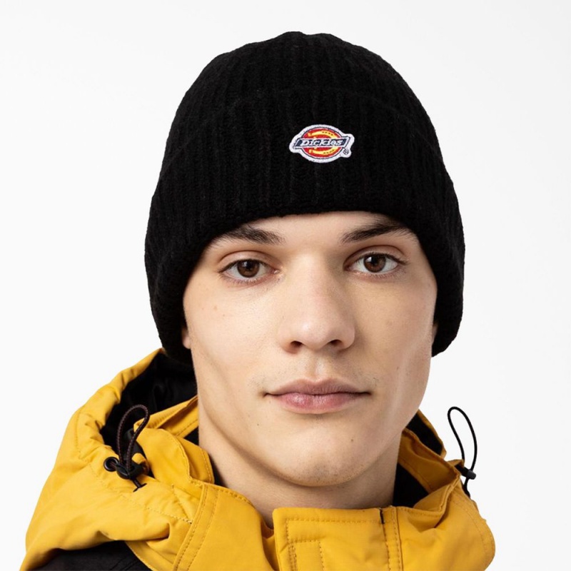 Black Dickies Brewton Men's Beanie | 241-NTMJGW