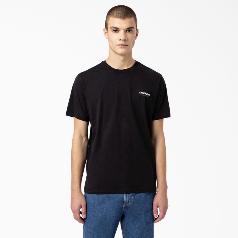 Black Dickies Camden Box Graphic Men's T-Shirt | 678-FCZYPO