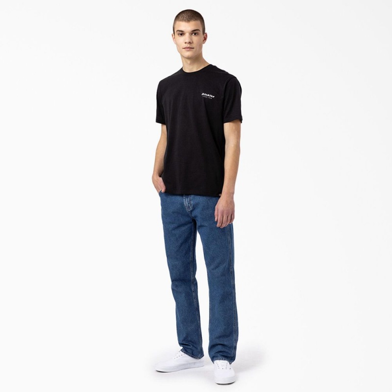 Black Dickies Camden Box Graphic Men's T-Shirt | 678-FCZYPO