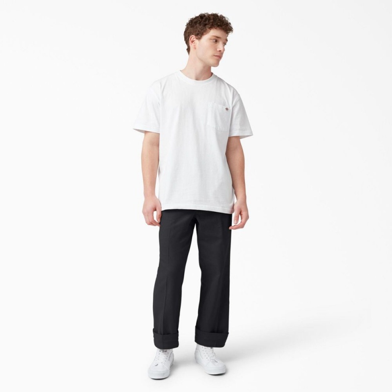 Black Dickies Chatom Regular Fit Tapered Leg Men's Pants | 380-ODXGUJ