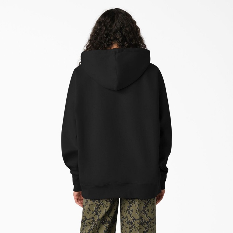 Black Dickies Creswell Women's Hoodie | 765-QRNIWO