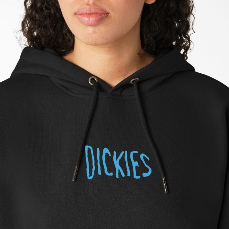 Black Dickies Creswell Women's Hoodie | 765-QRNIWO