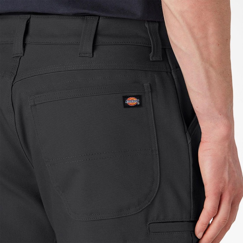 Black Dickies DuraTech Ranger Relaxed Fit Duck Men's Shorts | 937-LHNDZK