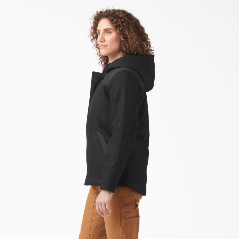 Black Dickies DuraTech Renegade Insulated Women's Jacket | 584-GWEVYT