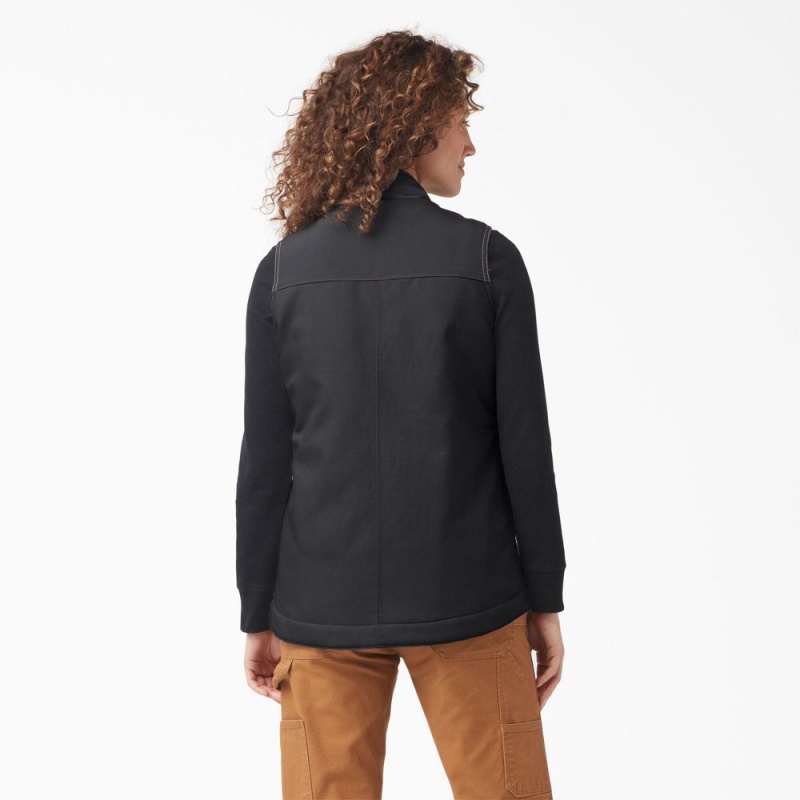 Black Dickies DuraTech Renegade Women's Vest | 375-YZAWCF