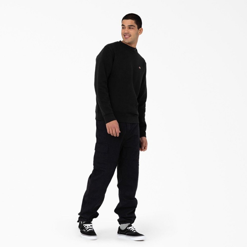 Black Dickies Eagle Bend Relaxed Fit Double Knee Men's Cargo Pants | 983-ALKFWZ